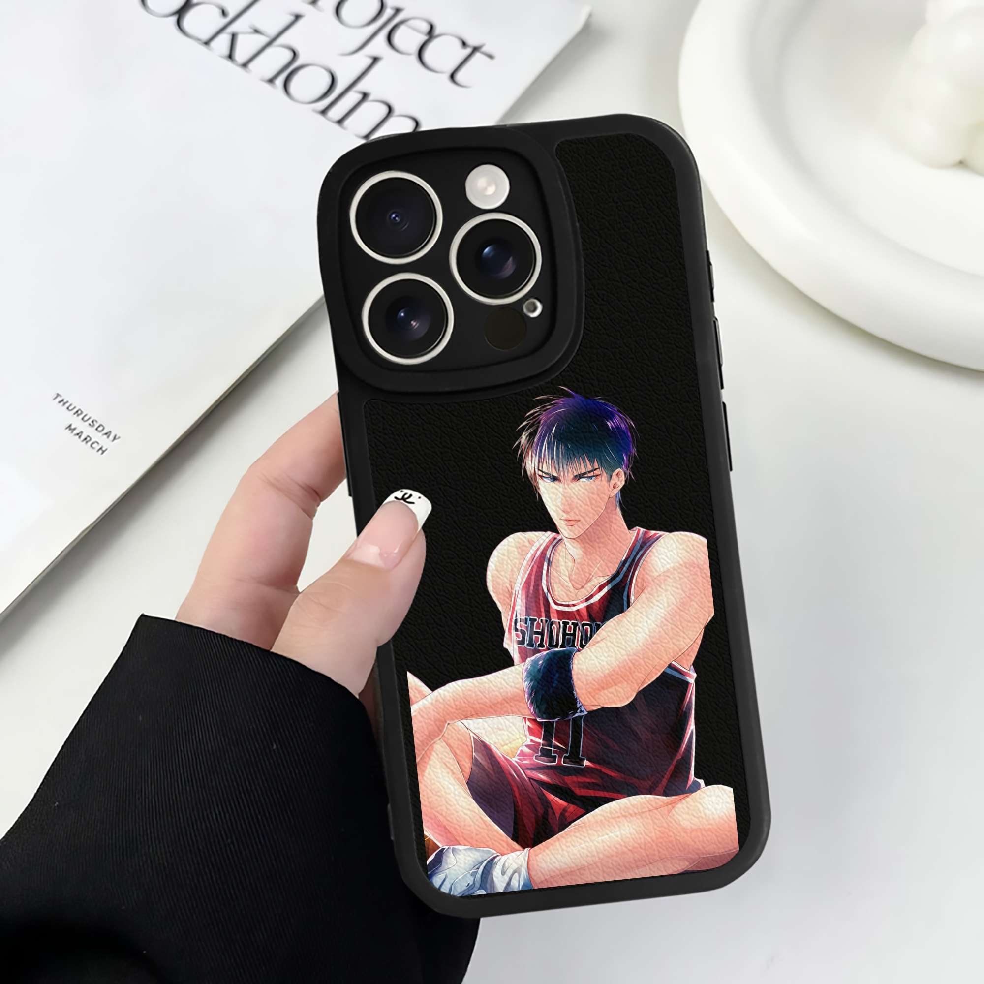 （画像用） SLAM DUNK／スラムダンク 【iPhone 16シリーズ対応】シリコンスマホケース（レザー調） 材質：シリコン